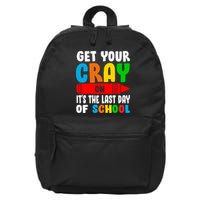 Get Your Crayon It's The Last Day Of School 16 in Basic Backpack