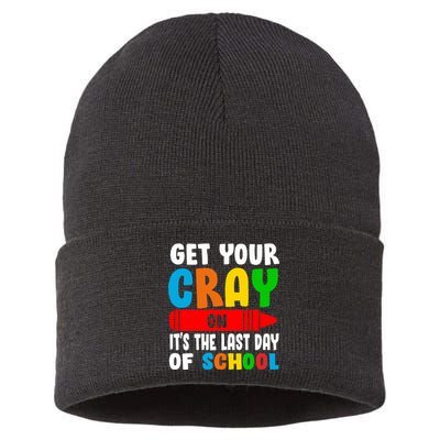 Get Your Crayon It's The Last Day Of School Sustainable Knit Beanie
