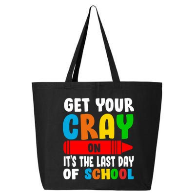 Get Your Crayon It's The Last Day Of School 25L Jumbo Tote