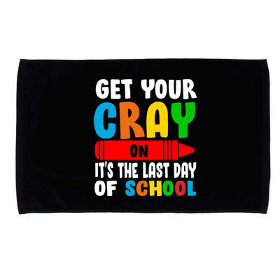 Get Your Crayon It's The Last Day Of School Microfiber Hand Towel
