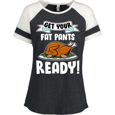 Get Your Fat Pants Ready Enza Ladies Jersey Colorblock Tee