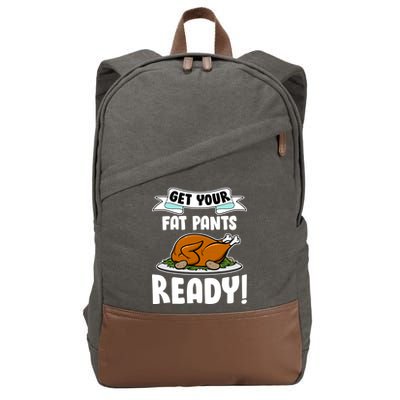 Get Your Fat Pants Ready Cotton Canvas Backpack