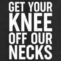 Get Your Knee Off Our Necks 7 Panel Mesh Trucker Snapback Hat