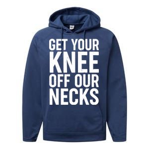 Get Your Knee Off Our Necks Performance Fleece Hoodie