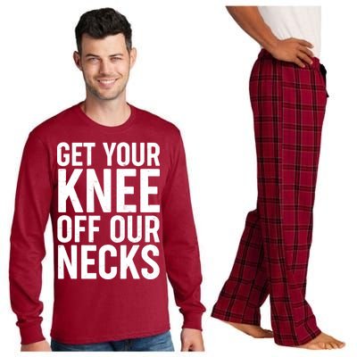 Get Your Knee Off Our Necks Long Sleeve Pajama Set