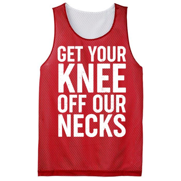 Get Your Knee Off Our Necks Mesh Reversible Basketball Jersey Tank