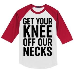 Get Your Knee Off Our Necks Kids Colorblock Raglan Jersey