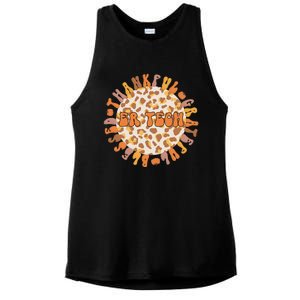 Grateful ER Tech Celebrating Thanksgiving in the Emergency Room Ladies PosiCharge Tri-Blend Wicking Tank