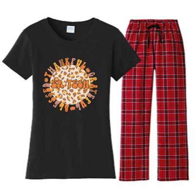 Grateful ER Tech Celebrating Thanksgiving in the Emergency Room Women's Flannel Pajama Set