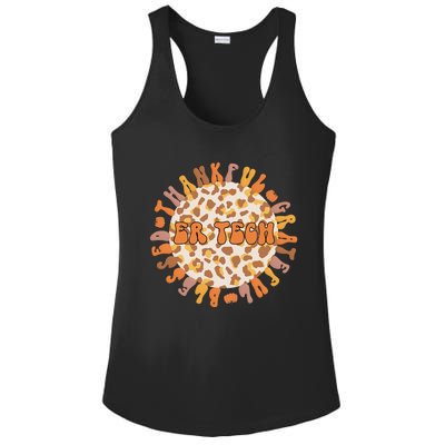 Grateful ER Tech Celebrating Thanksgiving in the Emergency Room Ladies PosiCharge Competitor Racerback Tank