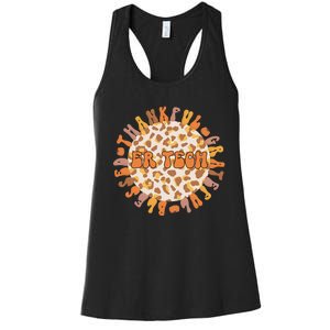 Grateful ER Tech Celebrating Thanksgiving in the Emergency Room Women's Racerback Tank