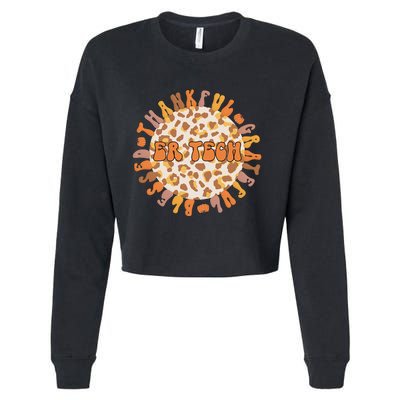 Grateful ER Tech Celebrating Thanksgiving in the Emergency Room Cropped Pullover Crew