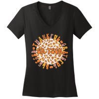 Grateful ER Tech Celebrating Thanksgiving in the Emergency Room Women's V-Neck T-Shirt