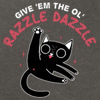 Give Em The Ol Razzle Dazzle Cat Funny Cotton Canvas Backpack