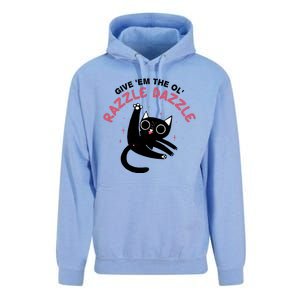 Give Em The Ol Razzle Dazzle Cat Funny Unisex Surf Hoodie