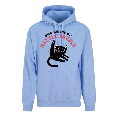 Give Em The Ol Razzle Dazzle Cat Funny Unisex Surf Hoodie