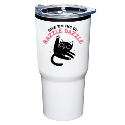 Give Em The Ol Razzle Dazzle Cat Funny Tumbler