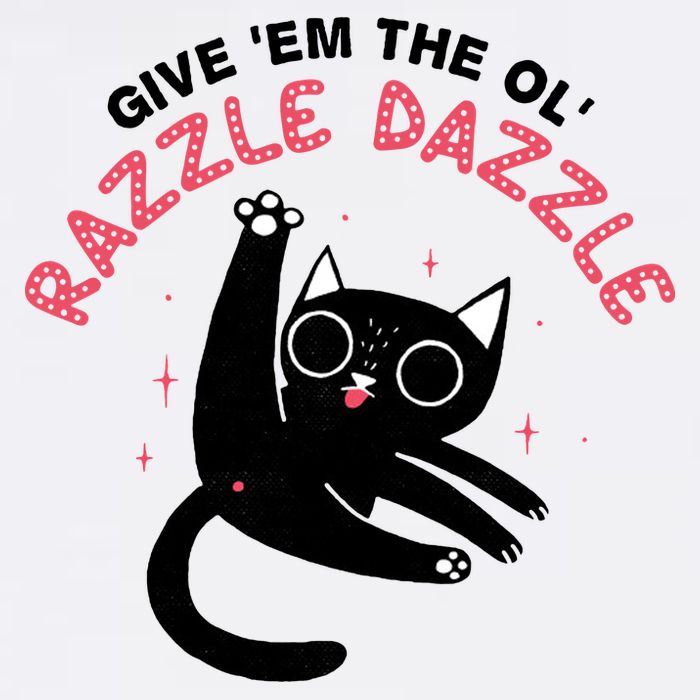 Give Em The Ol Razzle Dazzle Cat Funny Premium T-Shirt