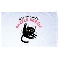 Give Em The Ol Razzle Dazzle Cat Funny Microfiber Hand Towel