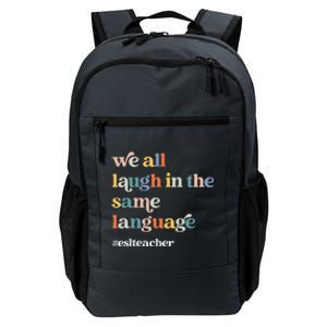 Groovy Esl Teacher Esol Student Back To School First Day Daily Commute Backpack