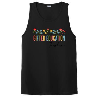 Gifted Education Teacher Wildflowers Back To School Gift PosiCharge Competitor Tank