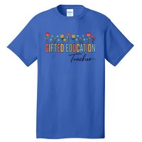 Gifted Education Teacher Wildflowers Back To School Gift Tall T-Shirt