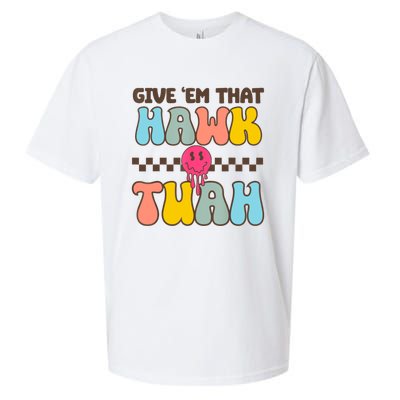 Give Em That Hawk Tuah Spit On That Thing Sueded Cloud Jersey T-Shirt