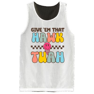 Give Em That Hawk Tuah Spit On That Thing Mesh Reversible Basketball Jersey Tank