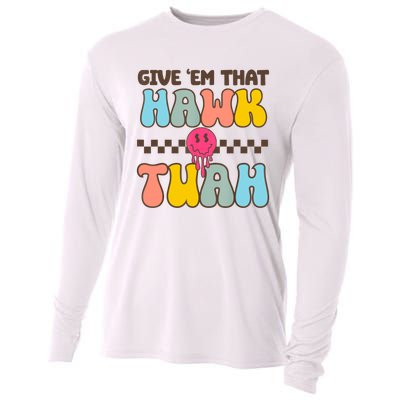 Give Em That Hawk Tuah Spit On That Thing Cooling Performance Long Sleeve Crew