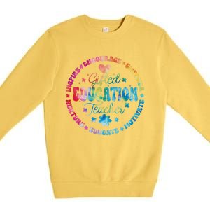 Gifted Education Teacher Appreciation Week Back To School Gift Premium Crewneck Sweatshirt