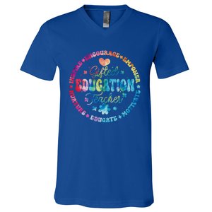 Gifted Education Teacher Appreciation Week Back To School Gift V-Neck T-Shirt