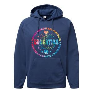 Gifted Education Teacher Appreciation Week Back To School Gift Performance Fleece Hoodie