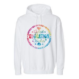 Gifted Education Teacher Appreciation Week Back To School Gift Garment-Dyed Fleece Hoodie