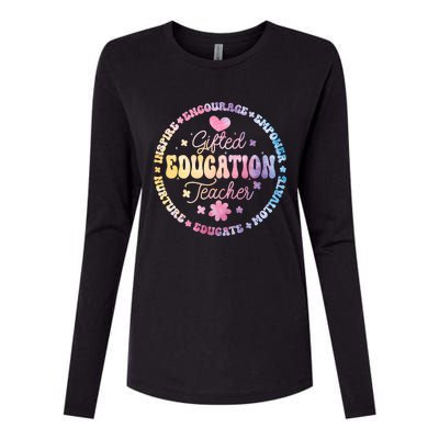 Gifted Education Teacher Appreciation Week Back To School Gift Womens Cotton Relaxed Long Sleeve T-Shirt