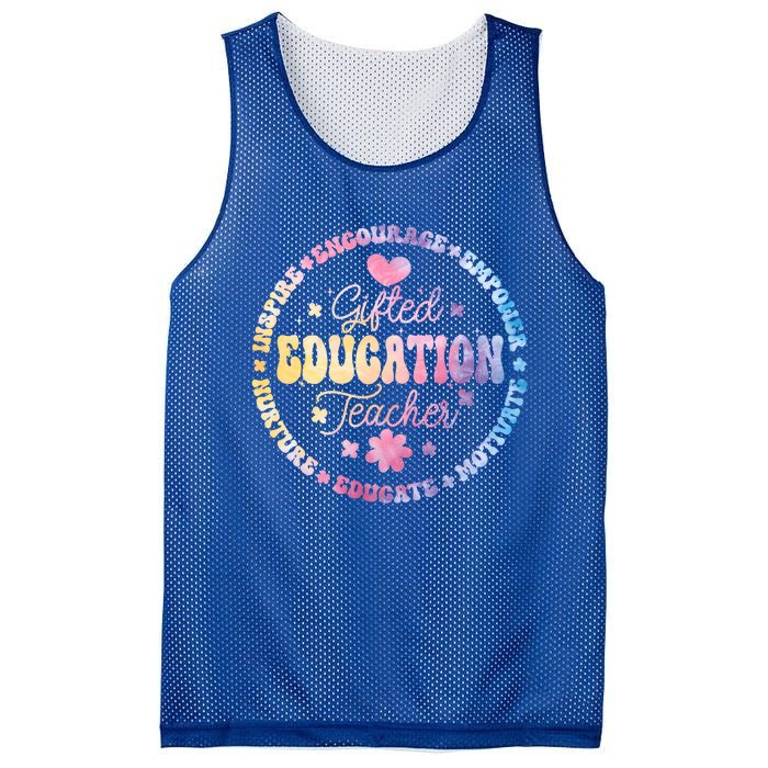 Gifted Education Teacher Appreciation Week Back To School Gift Mesh Reversible Basketball Jersey Tank