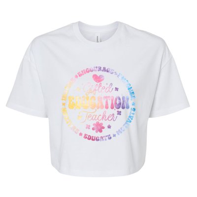 Gifted Education Teacher Appreciation Week Back To School Gift Bella+Canvas Jersey Crop Tee