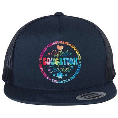 Gifted Education Teacher Appreciation Week Back To School Gift Flat Bill Trucker Hat