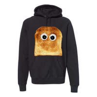 Googly Eye Toast Bread Eater Vegetarian Costume Funny Silly Premium Hoodie