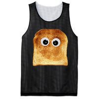 Googly Eye Toast Bread Eater Vegetarian Costume Funny Silly Mesh Reversible Basketball Jersey Tank