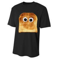 Googly Eye Toast Bread Eater Vegetarian Costume Funny Silly Performance Sprint T-Shirt