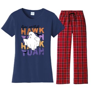 Give Em That Tuah Funny Halloween Women's Flannel Pajama Set