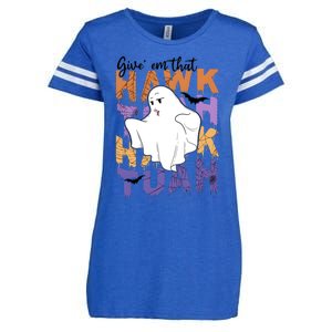 Give Em That Tuah Funny Halloween Enza Ladies Jersey Football T-Shirt