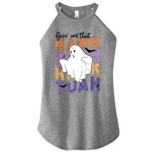 Give Em That Tuah Funny Halloween Women's Perfect Tri Rocker Tank