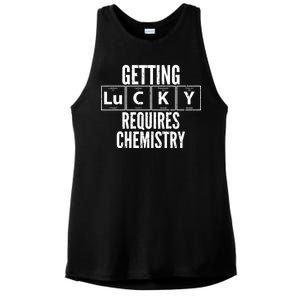 Getting Lucky Requires Chemistry Ladies PosiCharge Tri-Blend Wicking Tank