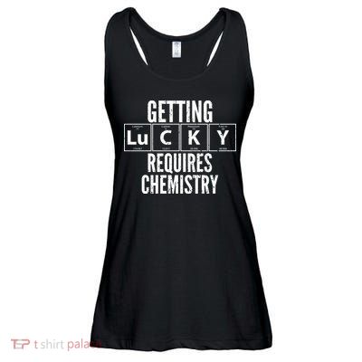 Getting Lucky Requires Chemistry Ladies Essential Flowy Tank