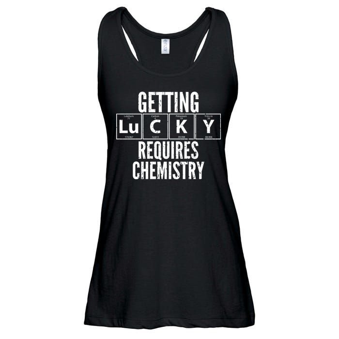 Getting Lucky Requires Chemistry Ladies Essential Flowy Tank