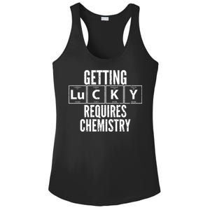 Getting Lucky Requires Chemistry Ladies PosiCharge Competitor Racerback Tank