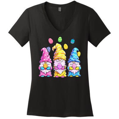 Gnome Easter Women Easter Outfit Easter Women's V-Neck T-Shirt