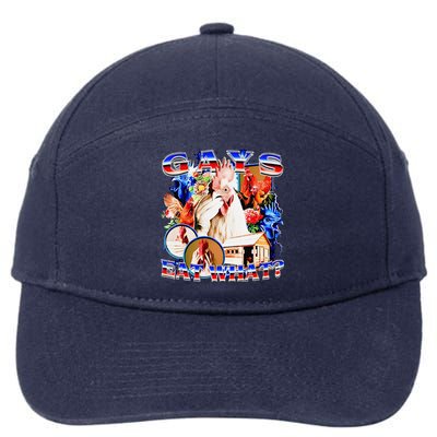 Gays Eat What Chicken 7-Panel Snapback Hat