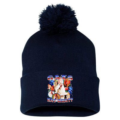 Gays Eat What Chicken Pom Pom 12in Knit Beanie